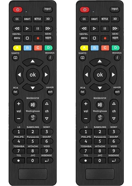 Rca ve Daha Fazlasıyla Uyumlu Evrensel Tv Uzaktan Kumandasının Değiştirilmesi (Yurt Dışından)