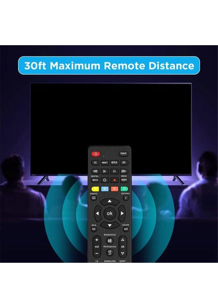 Rca ve Daha Fazlasıyla Uyumlu Evrensel Tv Uzaktan Kumandasının Değiştirilmesi (Yurt Dışından) fiyatları