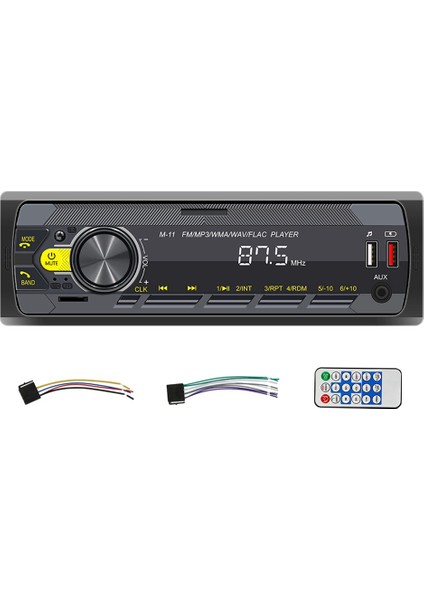Kanal 45W Bluetooth Araç Radyosu Araba Mp3 Çalar Çok Fonksiyonlu Plug-In U Disk Araba Radyosu Çok Renkli Fonksiyonu ile Araba Için (Yurt Dışından)