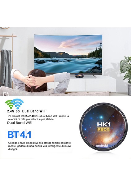 W2T Set Üstü Kutusu Android S905W2 Çift Wifi + Bluetooth Av1 Internet Tv Kutusu Amlogic S905W2 Core Arm A35 Ingiltere Tak (Yurt Dışından)