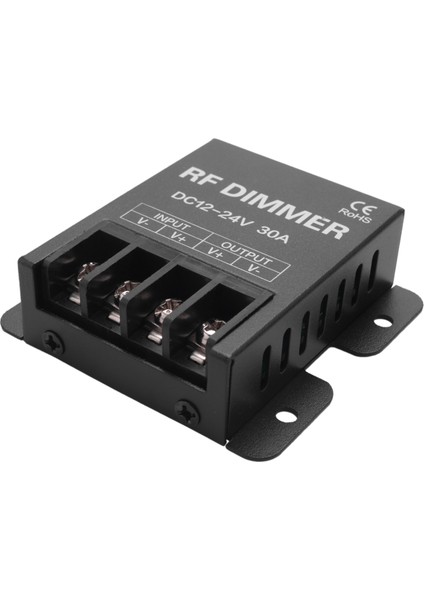 12V Rf LED Dimmer Kablosuz Parlaklık 3 Tuşlu Uzaktan Kumanda Dc 12V-24V 30A 360W 720W 5050 3528 Tek Renkli Şerit Işıklar (Yurt Dışından)