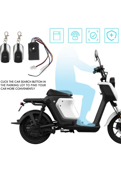 Ebike Alarm Sistemi 36V 48V 60V 72V Elektrikli Bisiklet/scooter Ebike/fırçasız Denetleyici Için Iki Anahtarlı (Yurt Dışından) fırsatları