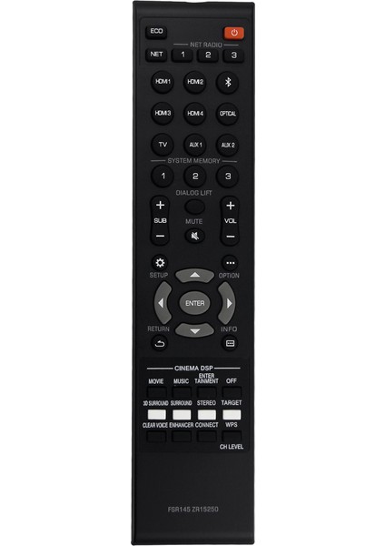 Musiccast Ses Çubuğu Için FSR145 ZR15250 Uzaktan Kumandayı Değiştirin Uzaktan Kumanda FSR145 ZR15250 YSP-5600 YSP-5600BL (Yurt Dışından)