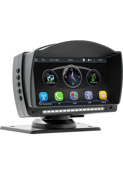 4.7 Inç Araba Dokunmatik IPS Ekran Kablosuz Carplay Android Oto Araba Taşınabilir Radyo Bluetooth Mp5 Multimedya Sunucusu (Yurt Dışından)