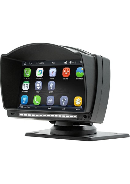 4.7 Inç Araba Dokunmatik IPS Ekran Kablosuz Carplay Android Oto Araba Taşınabilir Radyo Bluetooth Mp5 Multimedya Sunucusu (Yurt Dışından)