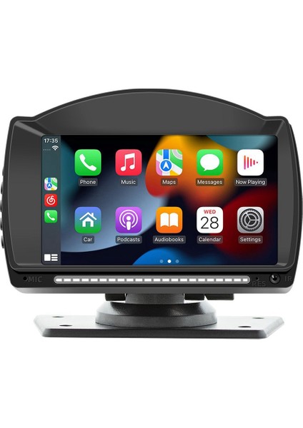 4.7 Inç Araba Dokunmatik IPS Ekran Kablosuz Carplay Android Oto Araba Taşınabilir Radyo Bluetooth Mp5 Multimedya Sunucusu (Yurt Dışından)