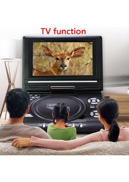 Taşınabilir 7.8 Inç Tv Ev Araba DVD Oynatıcı Hd VCD CD Mp3 Hd Evd Oynatıcı Tv/fm/usb/oyun Fonksiyonu-Ab Tak (Yurt Dışından) indirimleri