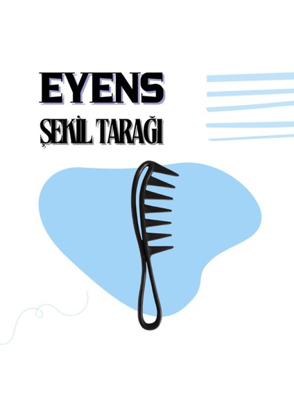 Isıya Dayanıklı Fön Fırçası Ufak + Eyens Şekil Wax Tarağı