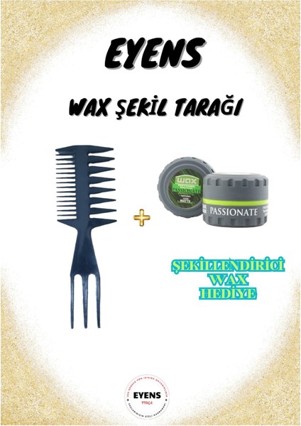 Wax Şekil Tarağı + 150 ml Kavanoz Wax