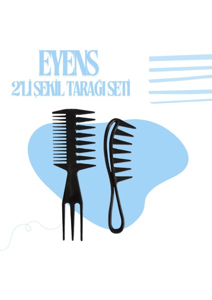 Şekillendirici Wax Tarağı Seti 2'li modelleri