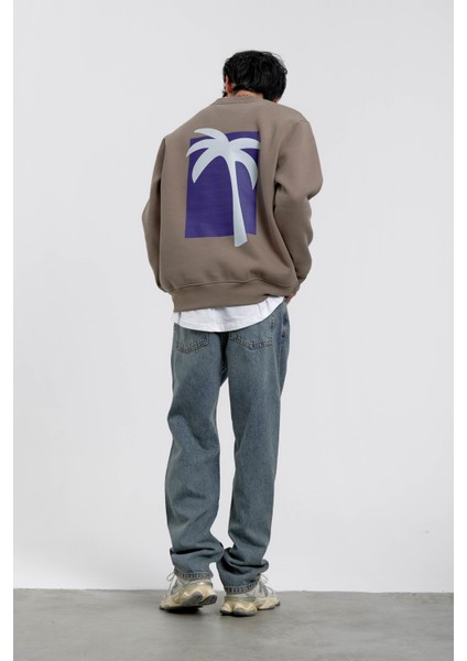 Vizon Holiday Palmiye Baskılı Sweatshirt fırsatları