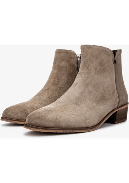 Kadın Deri Vizon Topuklu Bot 1029 10 Bn Bot SK24-25 Sugero Suet fırsatları