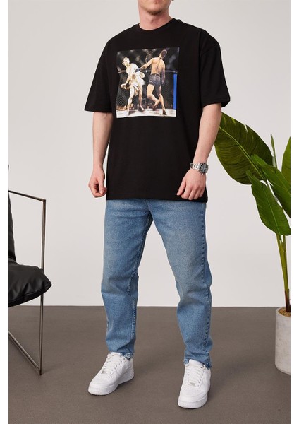 Heykel Boksor Siyah Tshirt