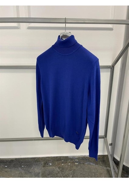 Boğazlı Mavi Kazak