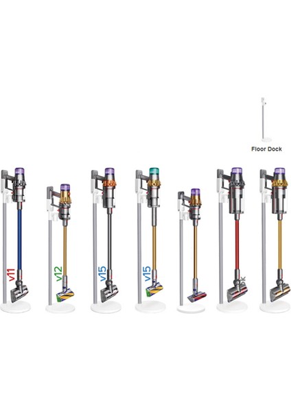 V7 V8 V10 V11 V12 V15 Elektrikli Süpürge Fırça Kafası Standı Baz Istasyonu Araçları Için Depolama Braketi -B (Yurt Dışından)