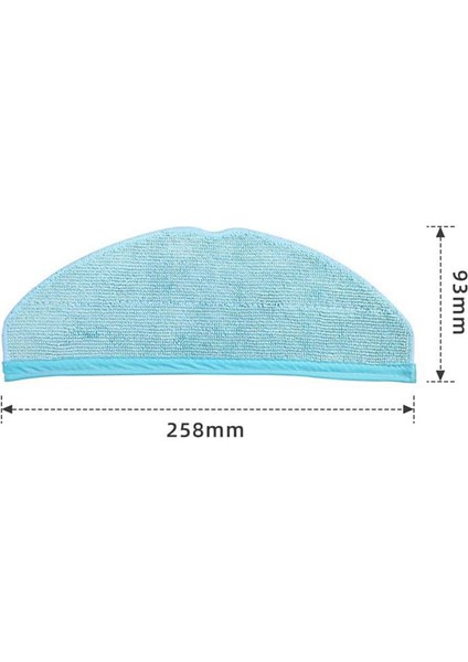 10 Adet Paspas Bezi Pedleri 8090 Ultra / 9090 Aı Robotlu Süpürge Parçaları Mikrofiber Paçavra (Yurt Dışından)