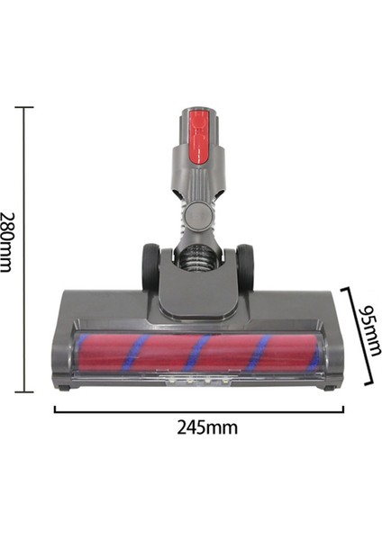 V15 V8 V7 V10 V11 Için, Parke Zemin Ataşmanı, LED Işıklı Yumuşak Rulo Fırça Başlığının Değiştirilmesi (Yurt Dışından)