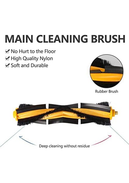 26 Adet Deebot Ozmo 920 950 T8 T9 Max N8PRO Robotlu Süpürge Ana Yan Fırça Hepa Filtre Paspas (Yurt Dışından)