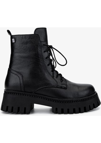 Kadın Deri Siyah Floter Casual Bot 322 2251811 Bn Bot SK24-25 Sıyah Fltr