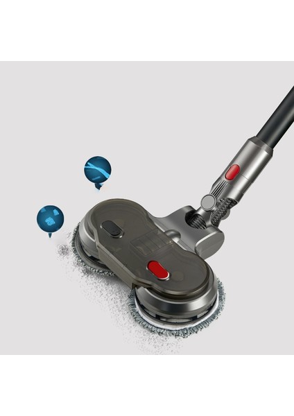 V7 / V8 / V10 / V11 Elektrikli Süpürge Için Uygun Su Tankı Paspaslı Elektrikli Paspas Temizleme Kafası (Yurt Dışından)