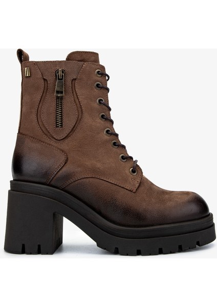 Kadın Deri Vizon Nubuk Casual Bot 322 2351306 Bn Bot SK24-25 Vızon Nbk