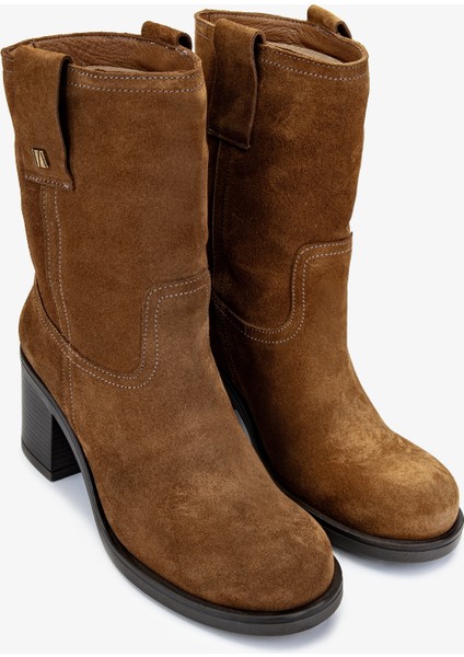 Kadın Deri Tütün Süet Casual Bot 35 4102 Bn Bot SK24-25 Tutun Suet fiyatları