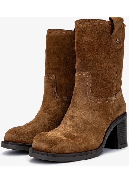 Kadın Deri Tütün Süet Casual Bot 35 4102 Bn Bot SK24-25 Tutun Suet fırsatları
