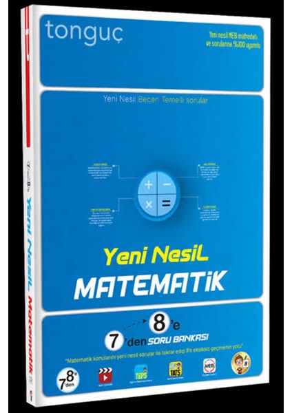 Tonguç Yeni Nesil Matematik 7`den 8`e Soru Bankası