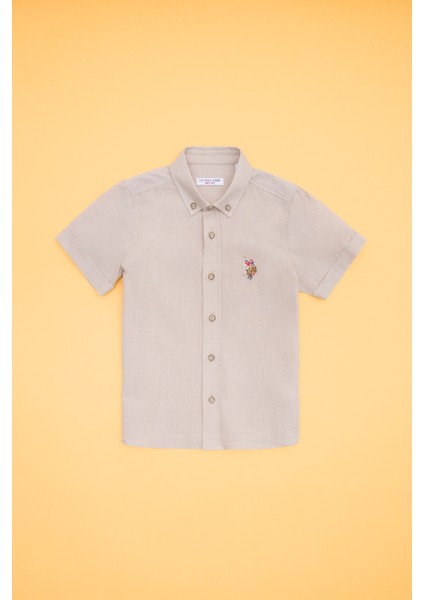 Erkek Çocuk Taş Gömlek Kısa Kollu 50262967-VR049