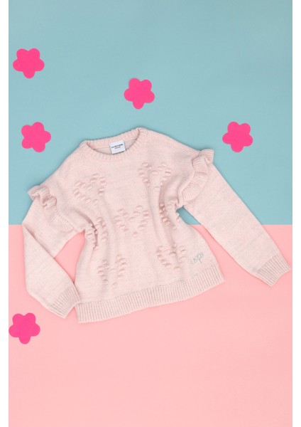 Kız Çocuk Toz Pembe Kazak /Triko 50271871-VR050