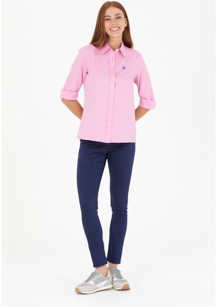 Kadın Lacivert Pantolon (Kanvas-Chino) 50264622-VR033