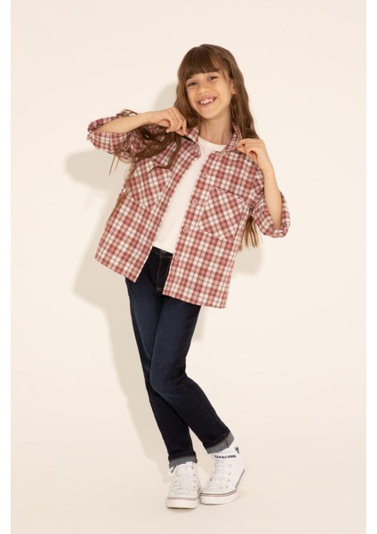 Kız Çocuk Koyu Mavi Pantolon (Jean) 50266554-DN0023