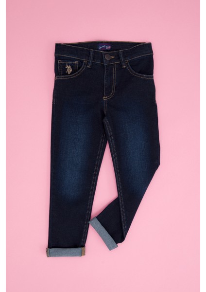 Kız Çocuk Koyu Mavi Pantolon (Jean) 50266554-DN0023