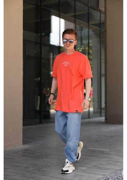 Arka Çiçek Desenli Turuncu Tshirt fiyatları