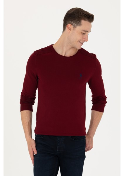 Erkek Bordo Kazak /Triko 50269003-VR014