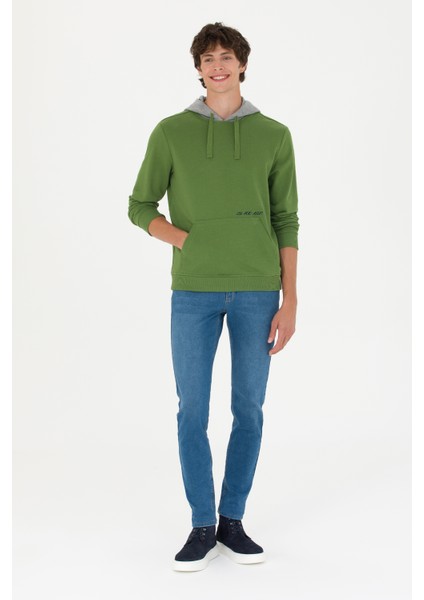 Erkek Yeşil Sweatshirt 50276540-VR054 fırsatları
