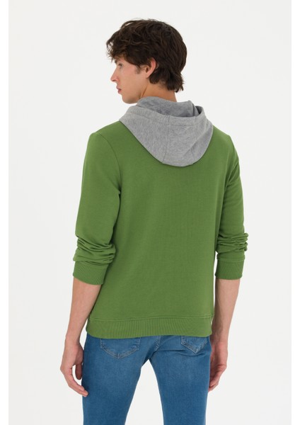 Erkek Yeşil Sweatshirt 50276540-VR054 indirimleri