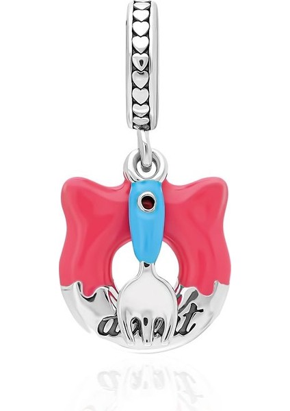 925 Ayar Gümüş Sallantılı Donut Charm