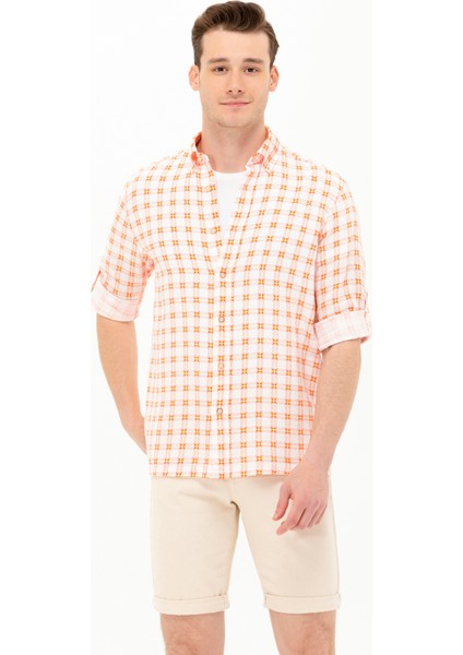 Erkek Kiremit Gömlek Desenli 50263337-VR031 fiyatları