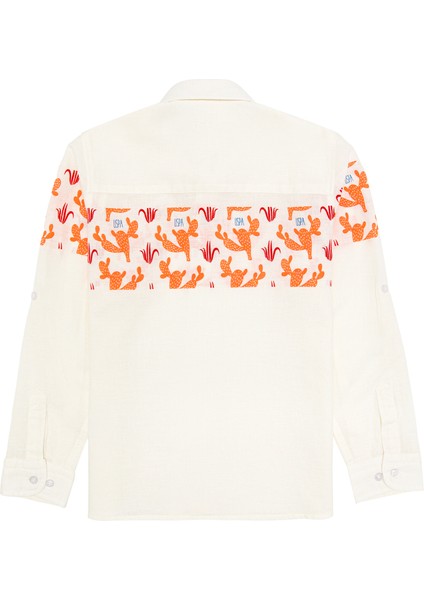 Erkek Çocuk Turuncu Gömlek Desenli 50264502-VR051 indirimleri