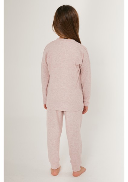 Kız Çocuk Pembe Pijama Takım 50285867-VR041