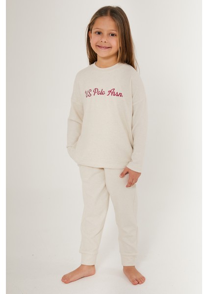 Kız Çocuk Krem Pijama Takım 50285867-VR071