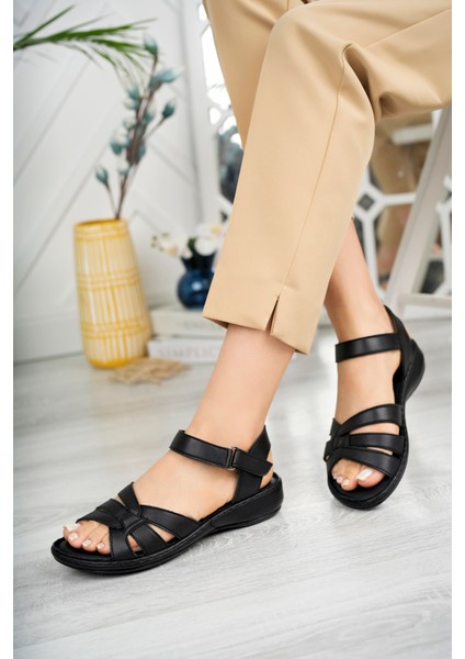 Ortopedik Deri Rahat Taban Kadın Sandalet modelleri