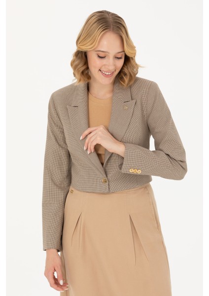 Kadın Camel Ceket 50277126-VR015
