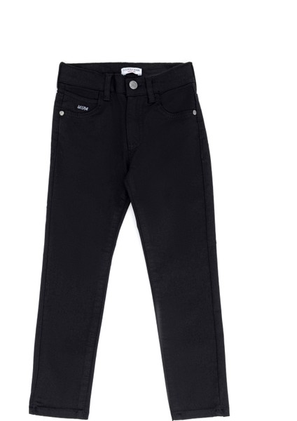 Kız Çocuk Siyah Pantolon (Kanvas-Chino) 50272136-VR046