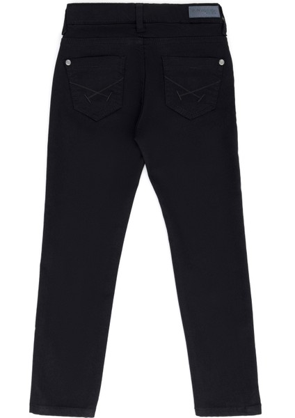 Kız Çocuk Siyah Pantolon (Kanvas-Chino) 50272136-VR046