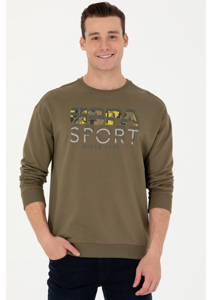 Erkek Haki Sweatshirt 50270739-VR027
