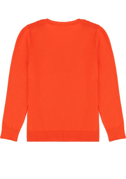 Kız Çocuk Oranj Kazak /Triko 50275632-VR181