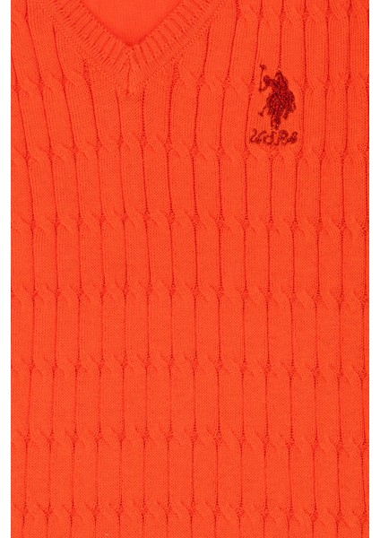 Kız Çocuk Oranj Kazak /Triko 50275632-VR181
