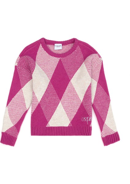 Kız Çocuk Menekşe Kazak /Triko 50271890-VR037